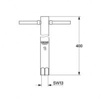 LLAVE DE TUBO LARGA 13mm GROHE